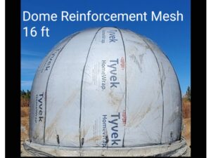 16 Foot Diameter • 12 Foot Tall Dome Fiberglass Reinforcement Mesh • Custom Order • by Aircrete-Harry