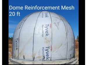 20 Foot Diameter • 14 Foot Tall Dome Fiberglass Reinforcement Mesh • Custom Order • by Aircrete-Harry