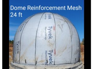 24 Foot Diameter • 16 Foot Tall Dome Fiberglass Reinforcement Mesh • Custom Order • by Aircrete-Harry