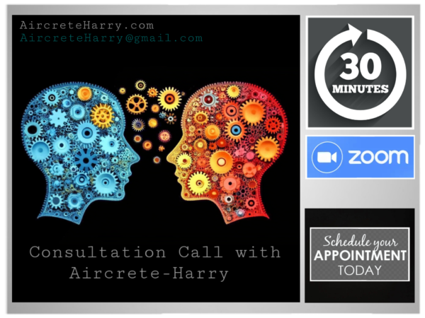 30 min Zoom Consultation Call • Connect with Aircrete-Harry DIRECTLY, one-on-one 🖥️ Consultation - Help - Advice & much more • Email: Aircreteharry@gmail.com - no refund