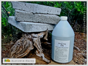1 Gallon • Aircrete THICKENING AGENT - by Aircrete-Harry • allows you to pour Aircrete Much Higher, makes it stronger - as seen on YouTube Channel • see description for more details - Recommended for All Cement Work