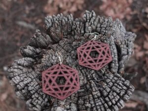 The Geometry Earrings / Jewelry • Wooden Creation • by Mr. & Mrs. Aircrete-Harry (Set# 5)