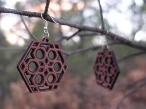 The Geometry Earrings / Jewelry • Wooden Creation • by Mr. & Mrs. Aircrete-Harry (Set# 6)