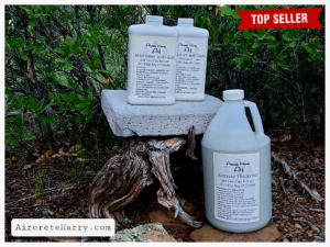 Great Package Deal: 1-Gallon Aircrete Thickening Agent + Two x 1-Quart Air Entrainment Liquid - by Aircrete-Harry • allows you to pour Aircrete Much Higher + Improves Strength • see description for more details - Recommended for All Cement Work!