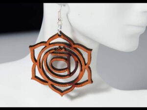 The Sacral Chakra • Anahata • Earrings / Jewelry • Wooden Creation • Mr. & Mrs. Aircrete-Harry