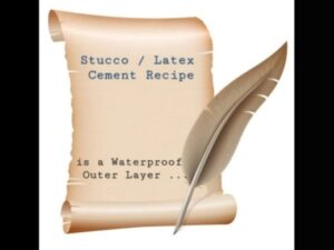Stucco / Latex Cement Recipe • Mixing Instructions & Tools Needed • Links • by Aircrete Harry