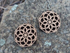 The Geometry Earrings / Jewelry • Wooden Creation • by Mr. & Mrs. Aircrete-Harry (Set# 4)