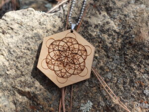 The Seed of Life • One of a Kind • Pendant / Ornament / Jewelry / Décor • Imagination is Limitless! • Wooden Creation • Mr. & Mrs. Aircrete-Harry