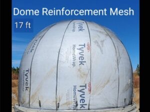 17 Foot Diameter • 12.5 Foot Tall Dome Fiberglass Reinforcement Mesh • Custom Order • by Aircrete-Harry