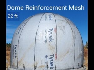 22 Foot Diameter • 15 Foot Tall Dome Fiberglass Reinforcement Mesh • Custom Order • by Aircrete-Harry