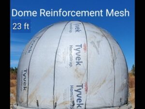 23 Foot Diameter • 15.5 Foot Tall Dome Fiberglass Reinforcement Mesh • Custom Order • by Aircrete-Harry