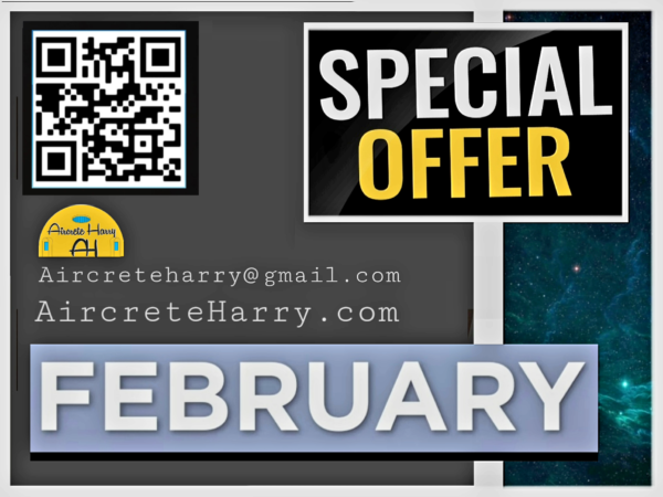 SPECIAL Offer by Aircrete-Harry - see listing details --- expires on February 16, 2025