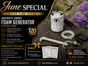 Special Offer! Expires on June 30, 2026 - see listing details, no refund - AircreteHarry.com