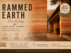 Rammed Earth Workshop | June 12-14, 2026 • Email us to register - see listing description for details • AircreteHarry.com